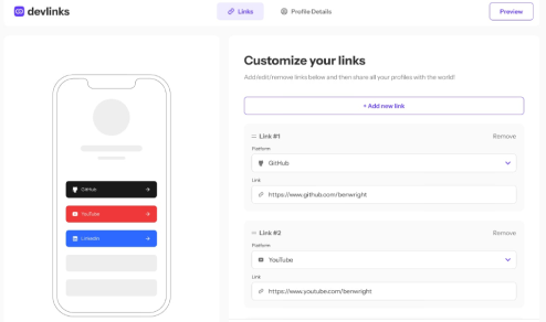 DevLinks Platform